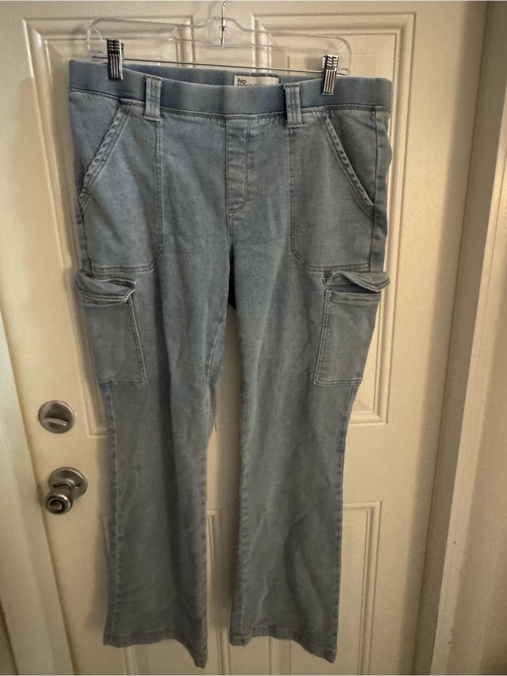 No Boundaries Light Blue Boot Cut Cargo Pants